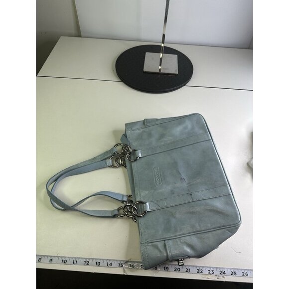 Coach Purse Gallery Eastwest  Tote B0973-F12839 Classic Beauty Chambray Blue - Picture 3 of 11